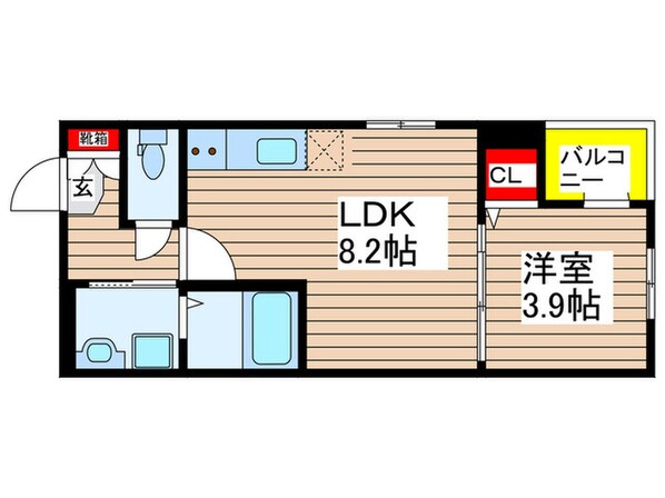 ハーモニック北原の物件間取画像